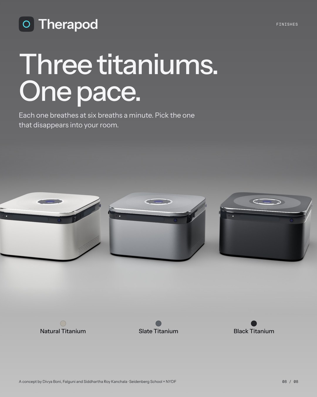 Poster: Three titaniums. One pace.
